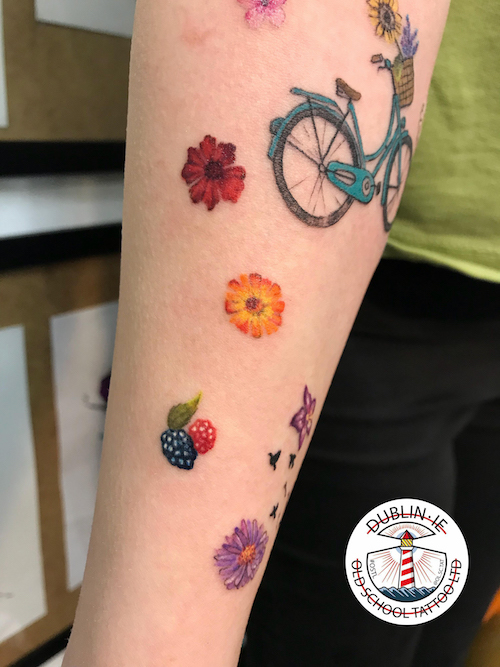 small flower sleeve